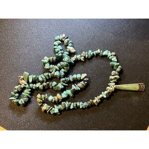 Vintage Boma 14in Turquoise Chip Necklace